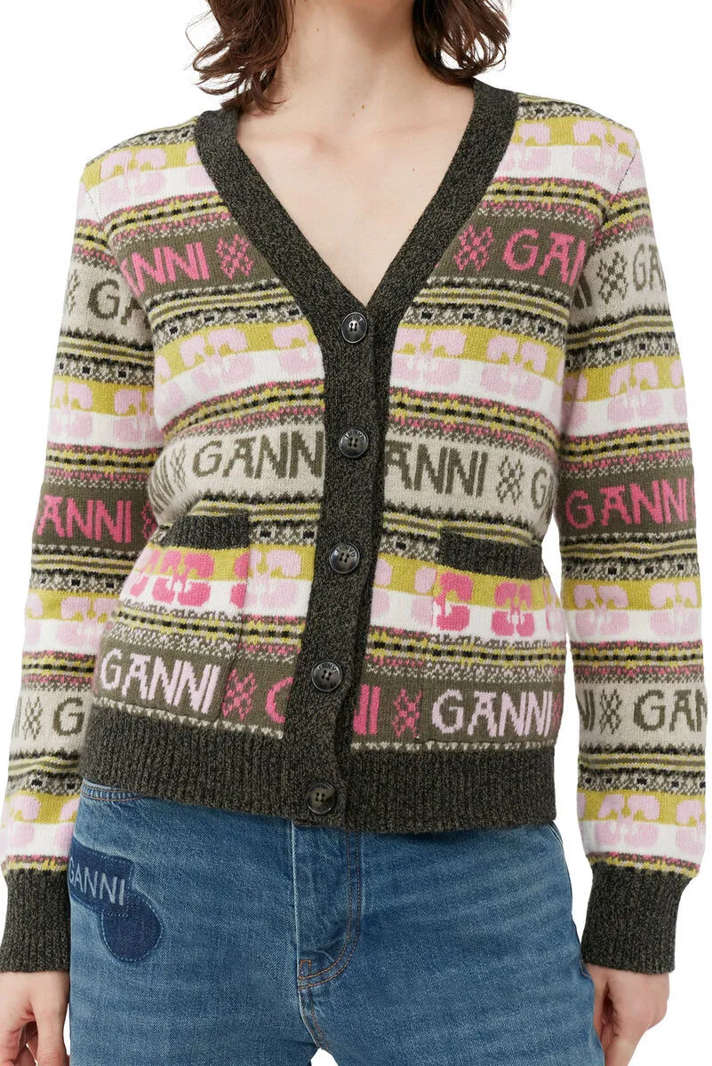 Ganni  |Casual Style Wool Blended Fabrics Long Sleeves Office Style