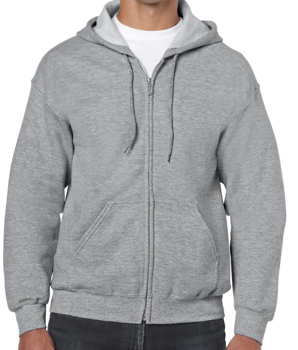 Gildan Heavy Zip Hoody - Sport Grey