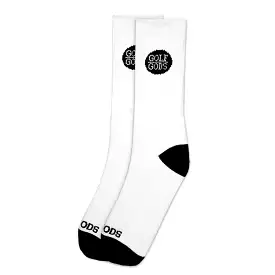 Golf Gods Long Socks in White