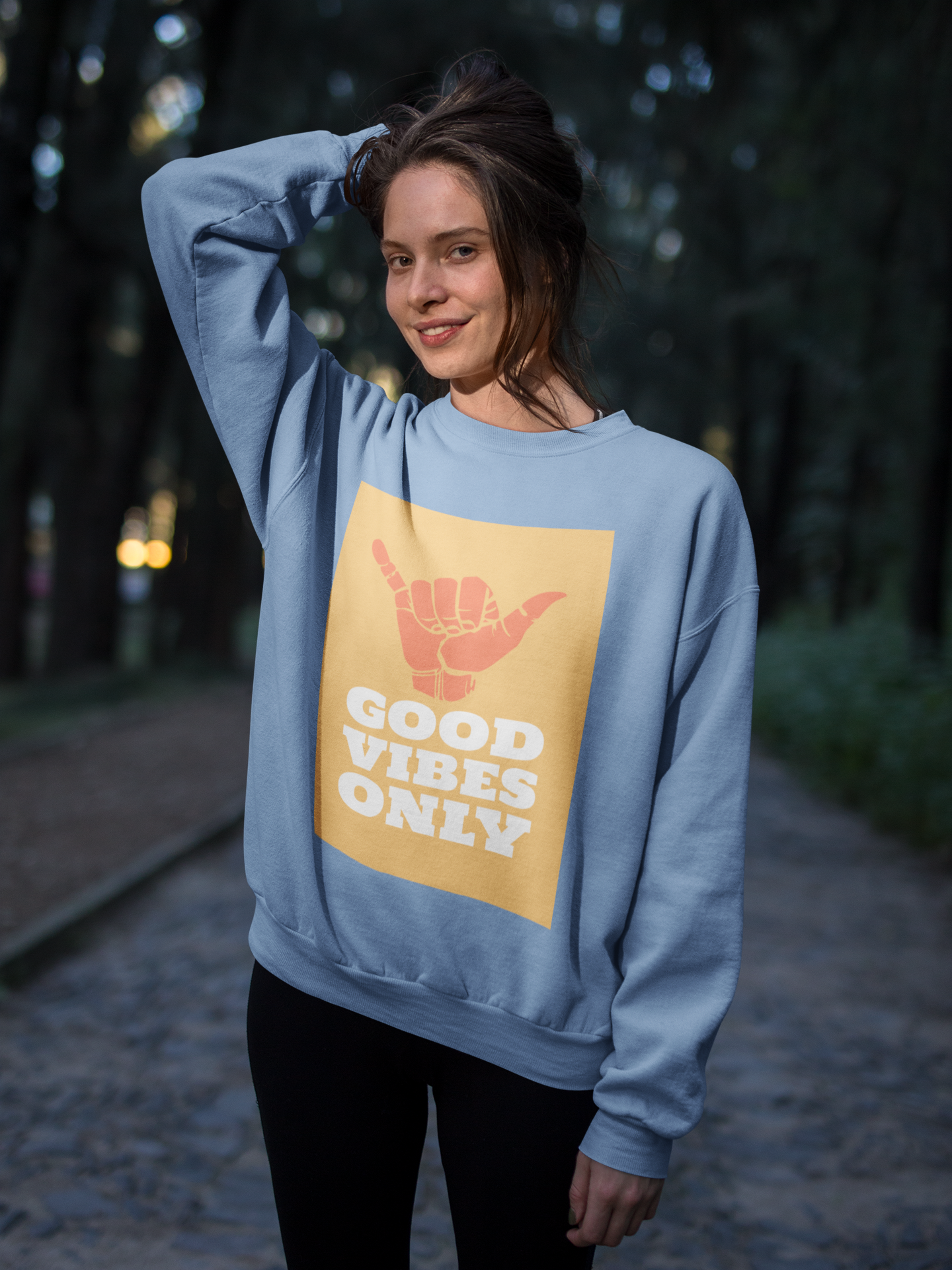 Good Vibes Only HD Crewneck Sweatshirt