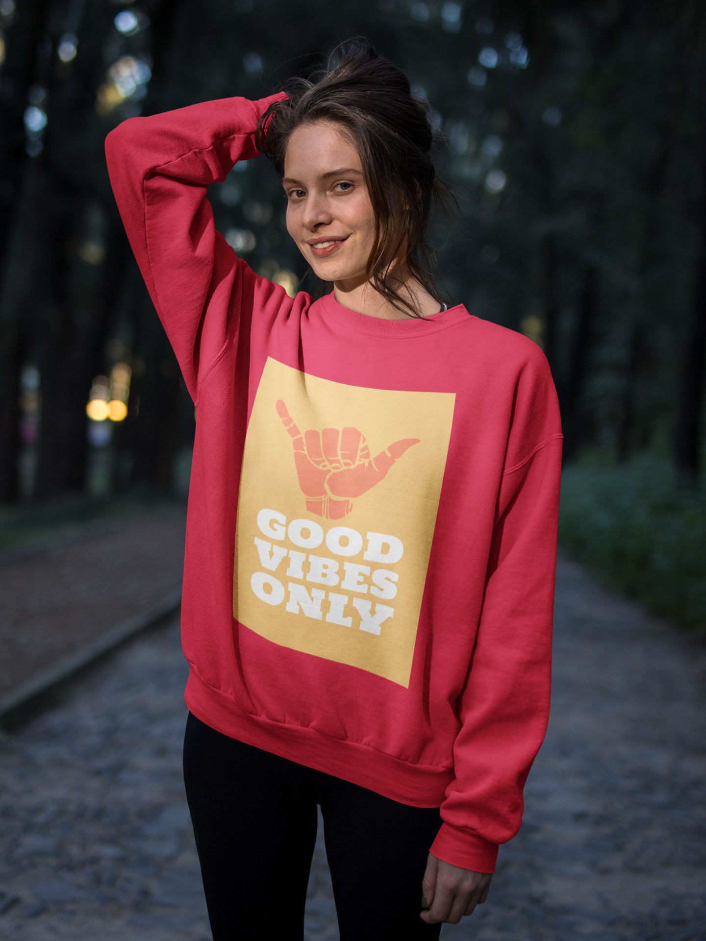 Good Vibes Only HD Crewneck Sweatshirt