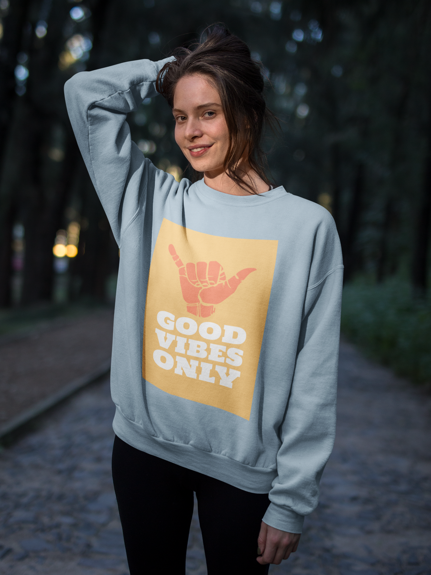 Good Vibes Only HD Crewneck Sweatshirt