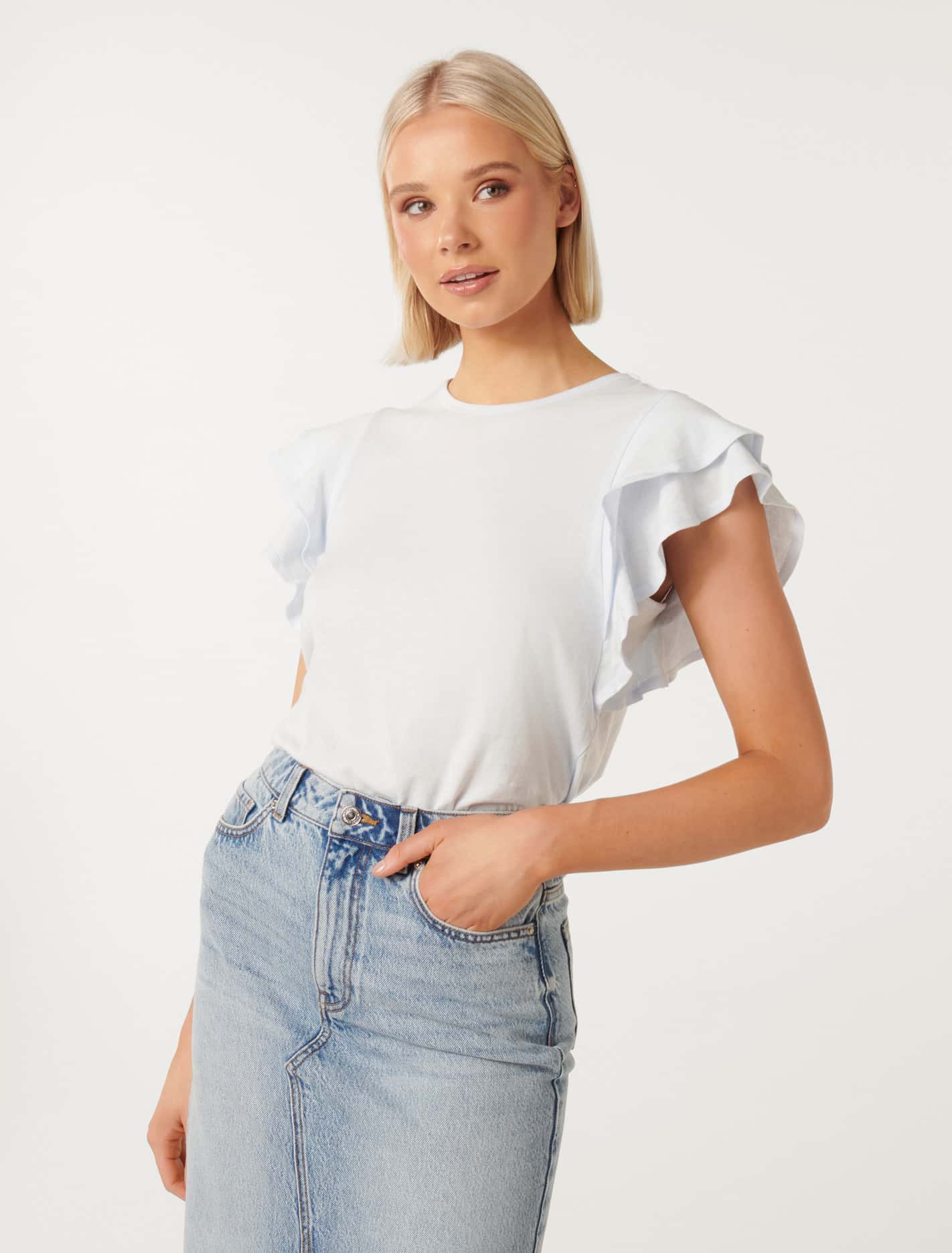 Hera Double Ruffle Top