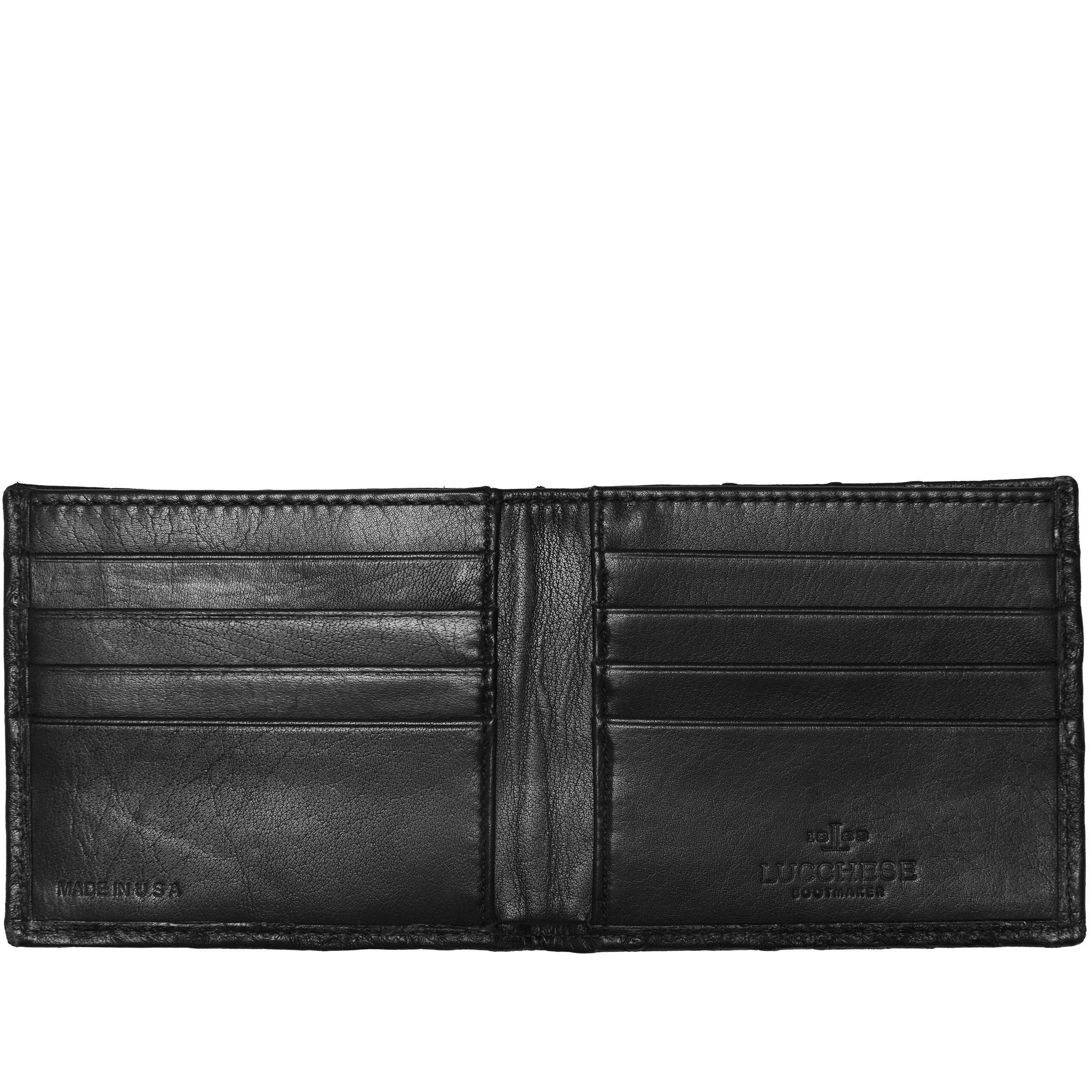 Hipster Wallet – Ostrich :: Black