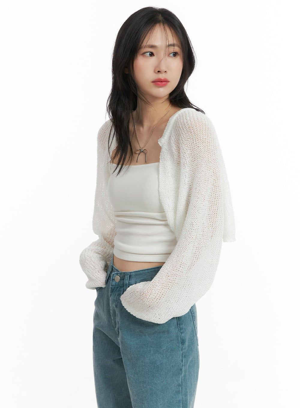 Hollow Out Knit Bolero OM412