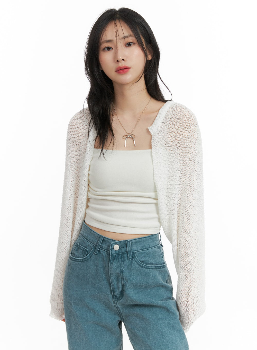 Hollow Out Knit Bolero OM412