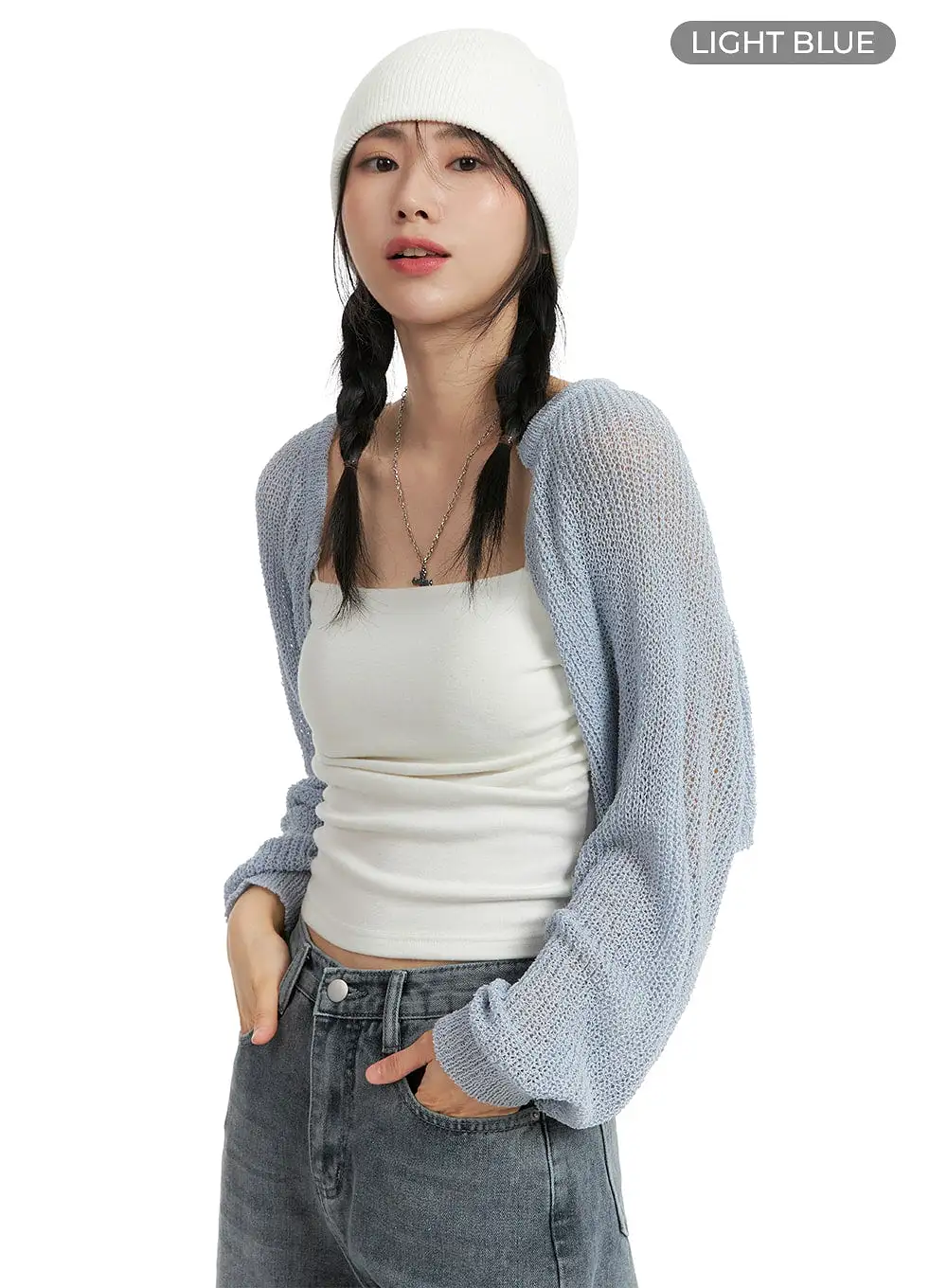 Hollow Out Knit Bolero OM412