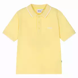 Hugo Boss Boys Basic Short Sleeve Polo _Yellow J25O25-528