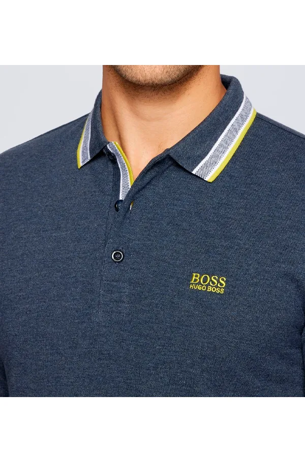 Hugo Boss L/S Piqué Polo Regular Marine