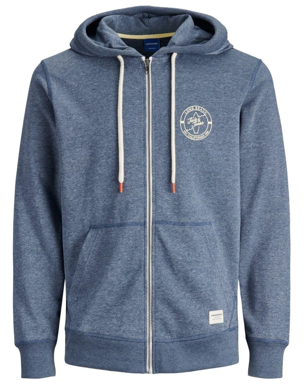 Jack & Jones Gunnar Zip Hoody - Ensign Blue