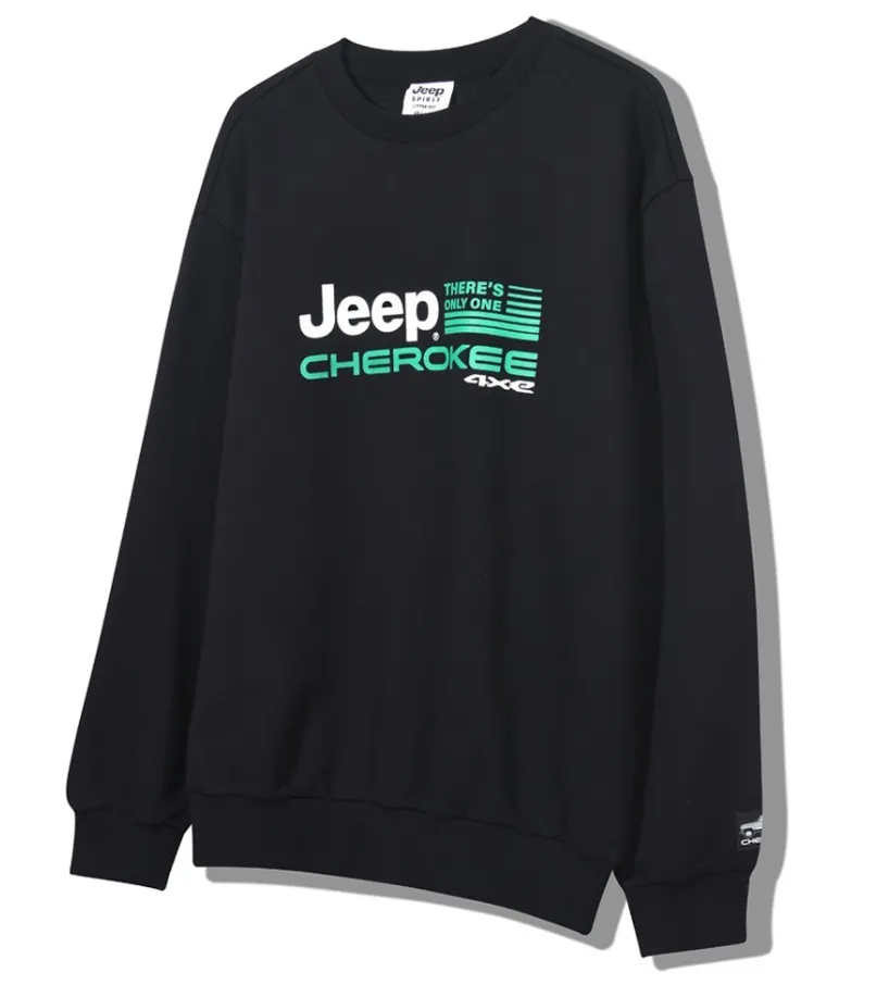 JEEP  |Unisex Street Style Long Sleeves Plain Cotton Logo