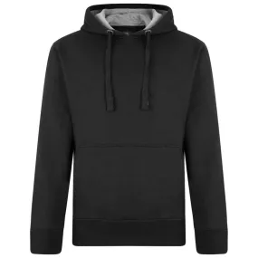 Kam Classic Plain Hoody - Black