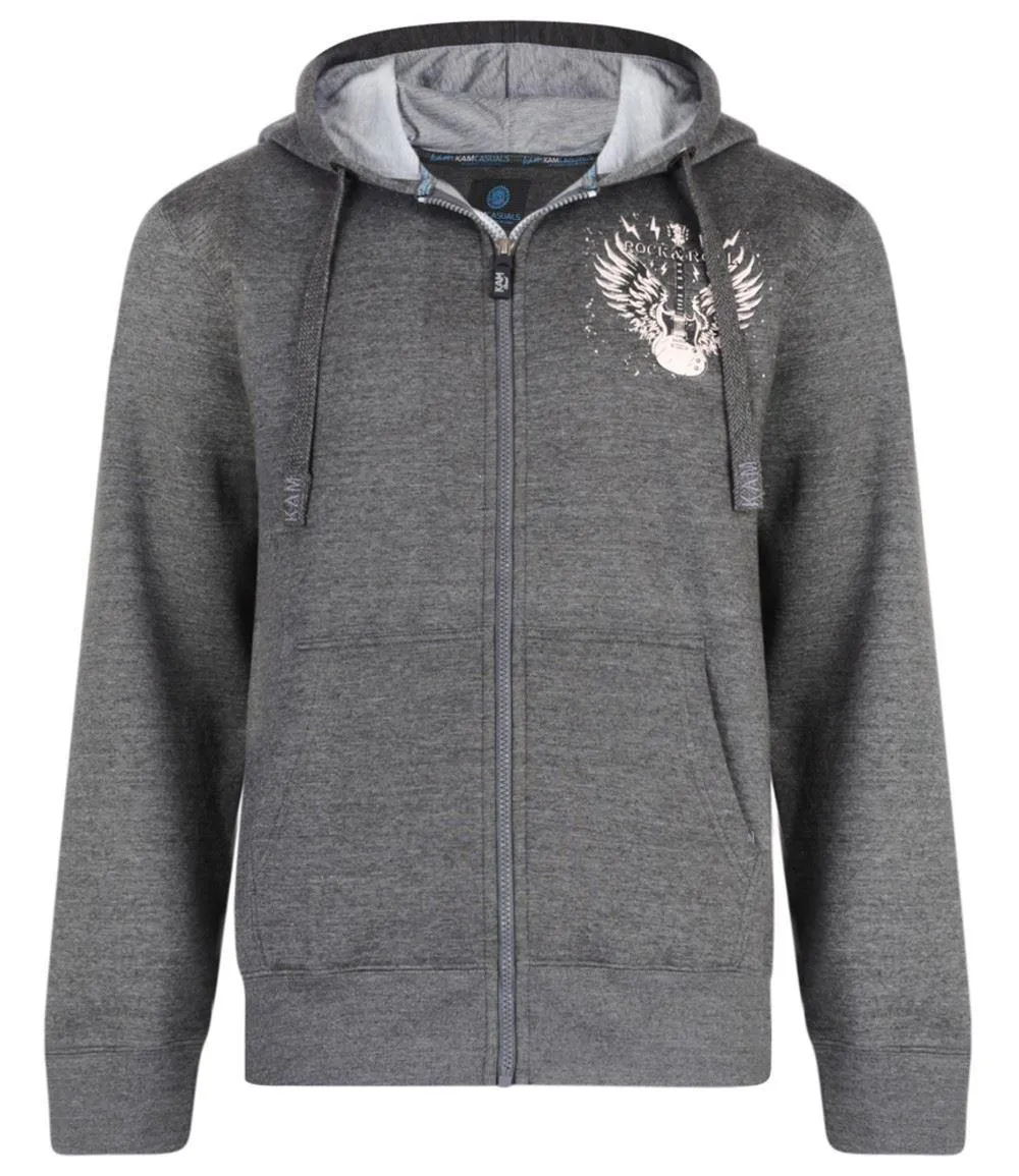 Kam Rock N Roll Zip Hoody - Charcoal