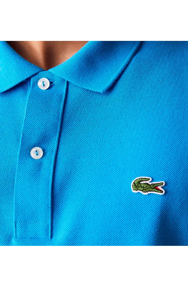 Lacoste Slim S/S Polo Piké Ibiza Blue