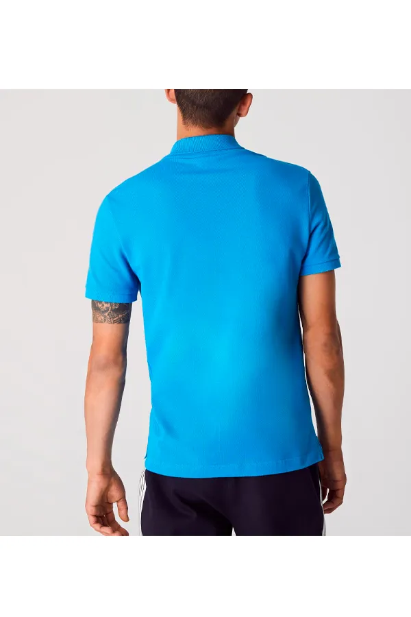 Lacoste Slim S/S Polo Piké Ibiza Blue