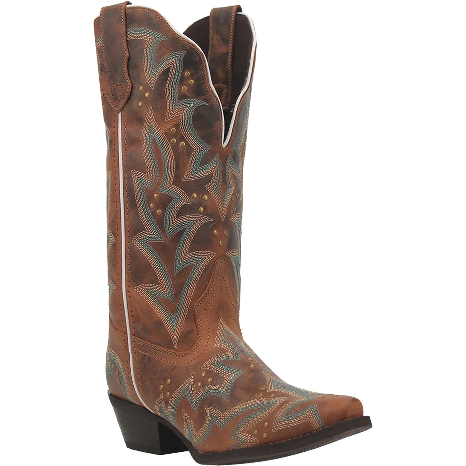 Laredo Womens Adrian Cowboy Boots Leather Honey