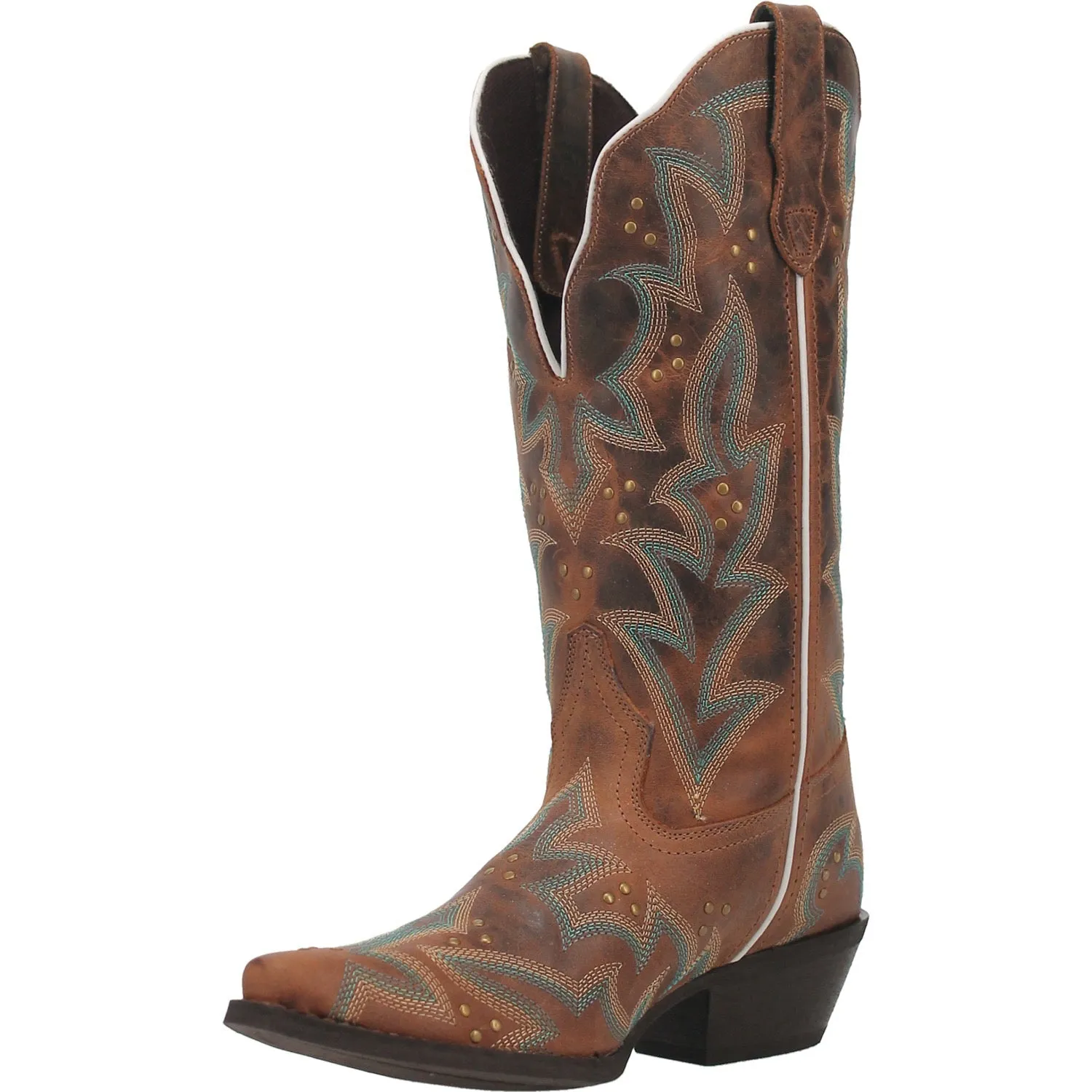 Laredo Womens Adrian Cowboy Boots Leather Honey