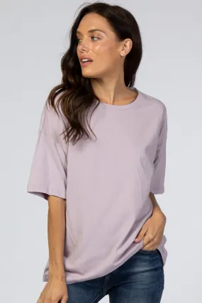 Lavender Basic Short Sleeve Tee