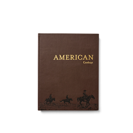 Leather Bound Cowboy Book :: Brown