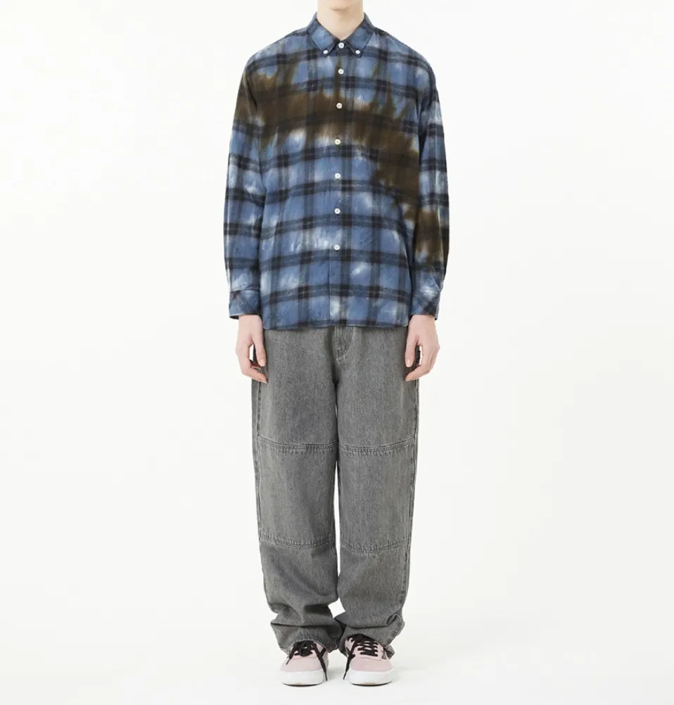 LMC  |[ LMC ]★TIE DYE PLAID SHIRT