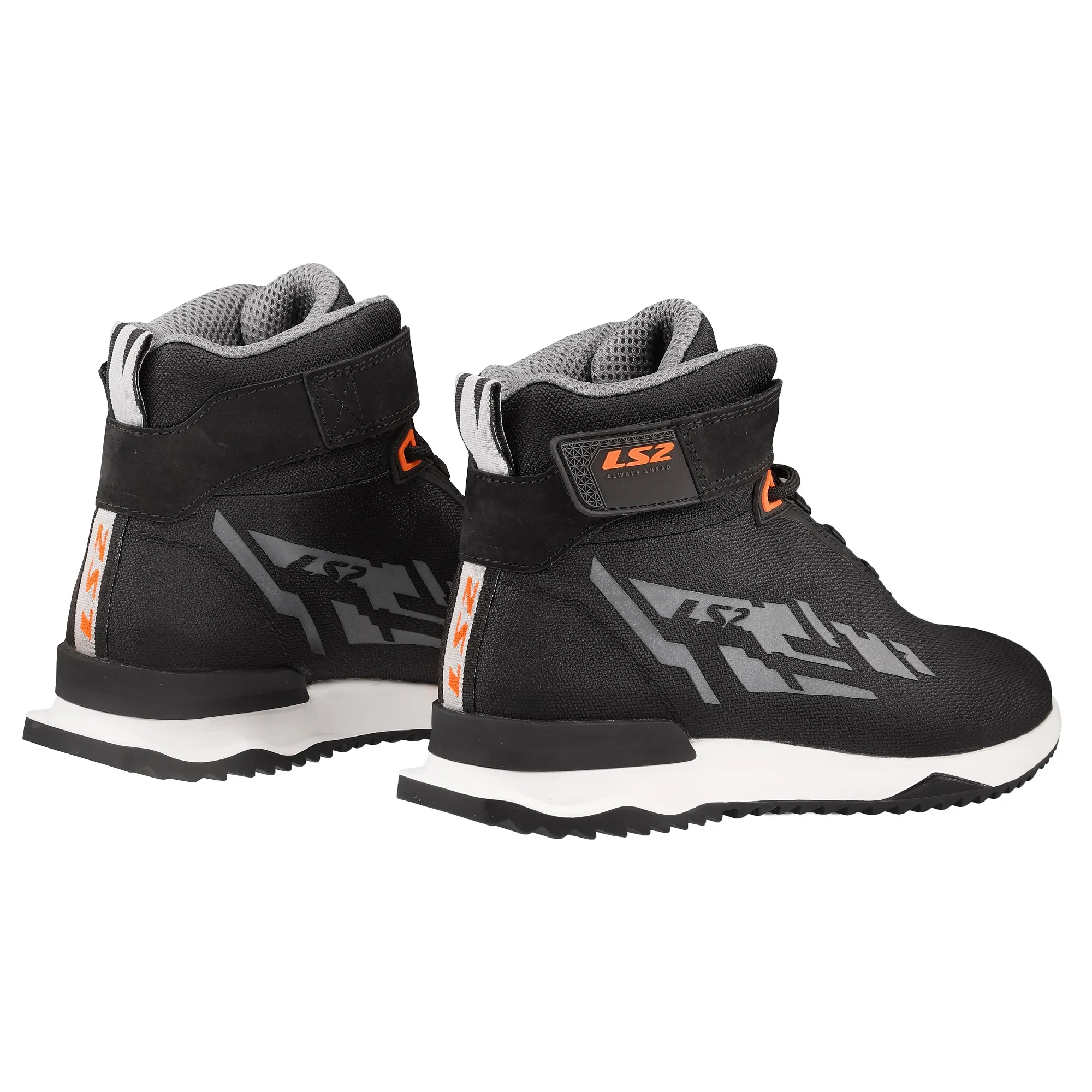 LS2 Acrux Boots - Black/Orange