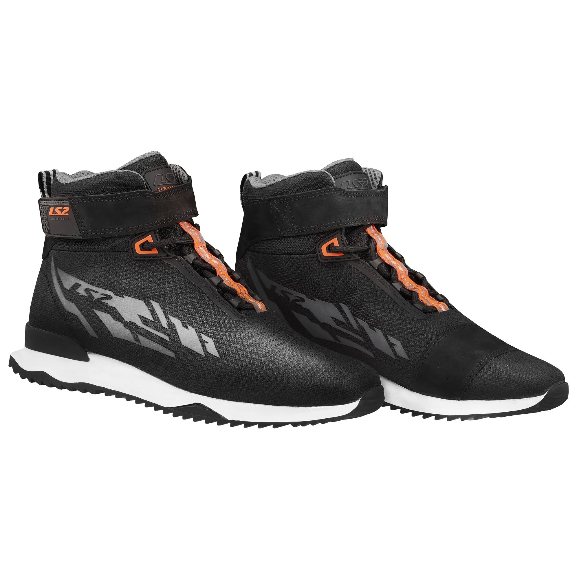 LS2 Acrux Boots - Black/Orange