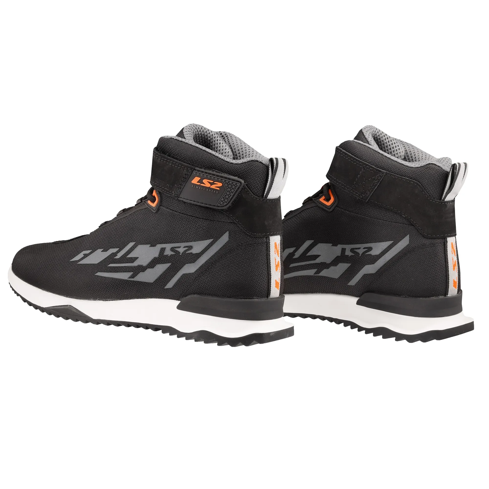 LS2 Acrux Boots - Black/Orange