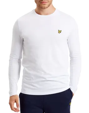 Lyle & Scott Basic Crew Neck Long Sleeve T-Shirt White