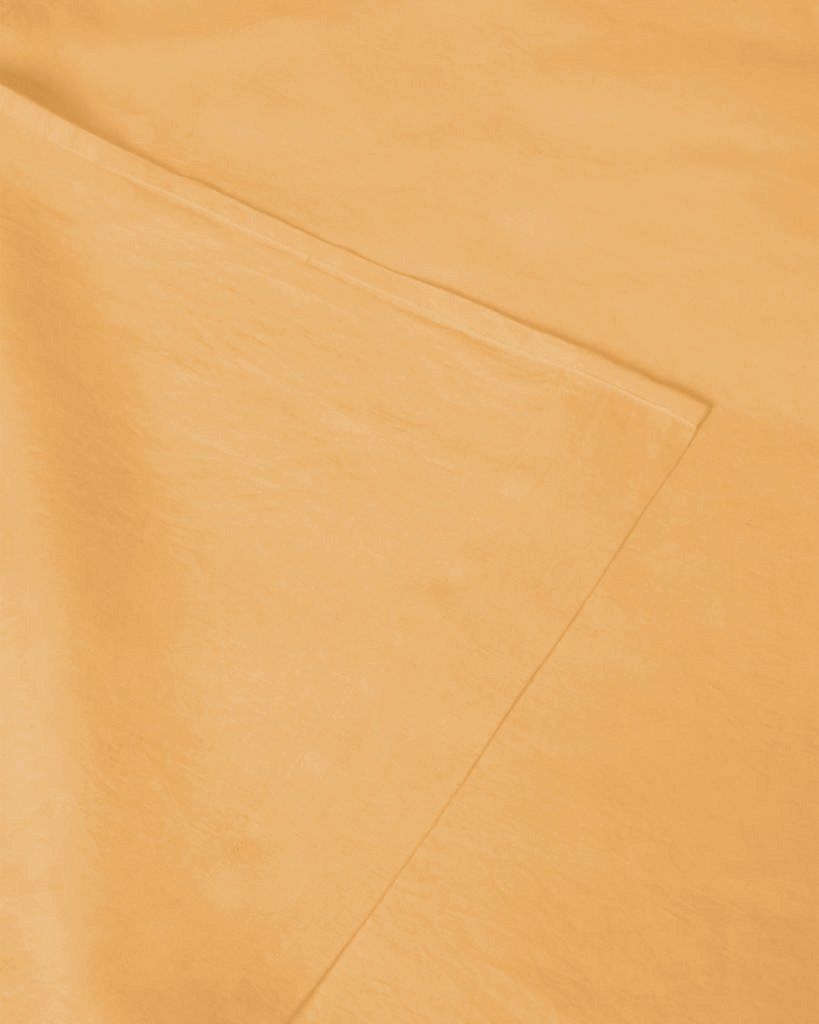 Marcel Linen Flat Sheet - Mustard