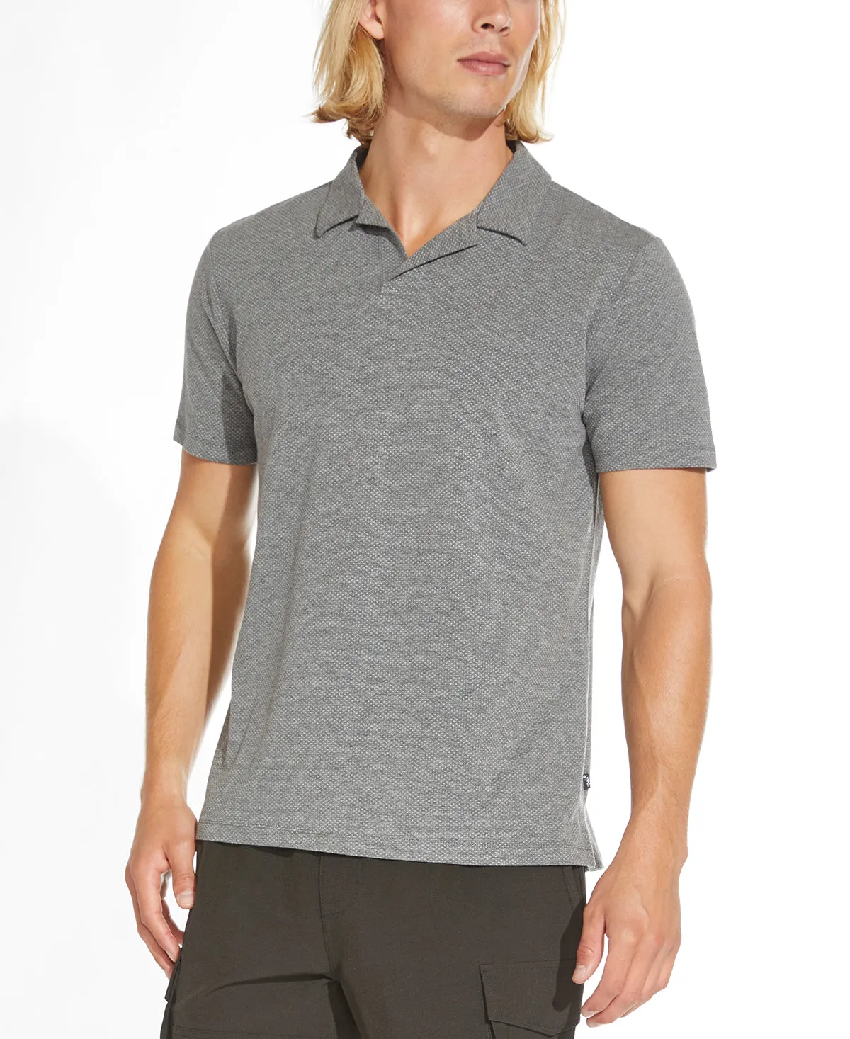 Marion Short Sleeve Resort Polo(Heather Charcoal)