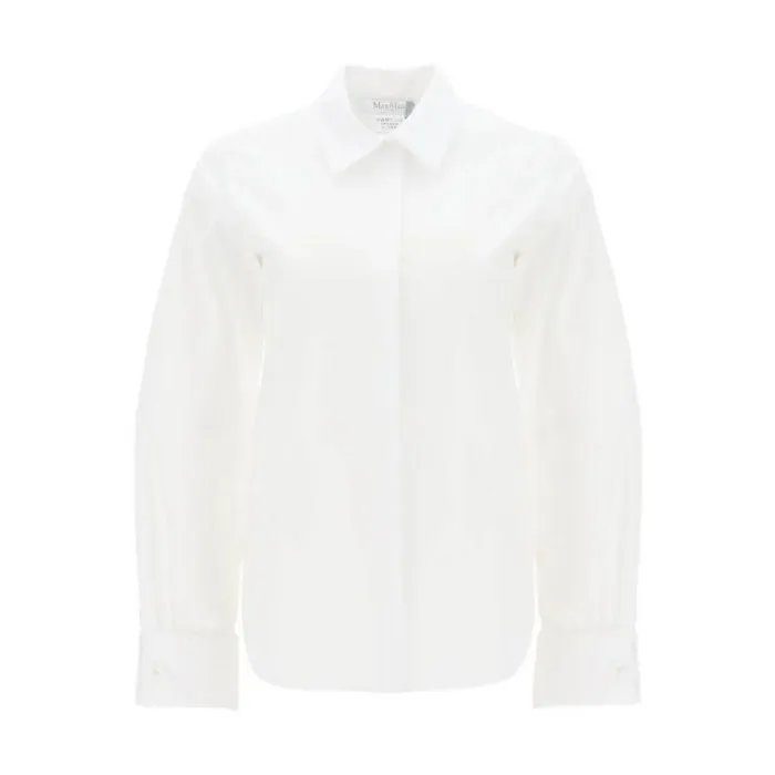 MaxMara  |Casual Style Long Sleeves Plain Cotton Office Style