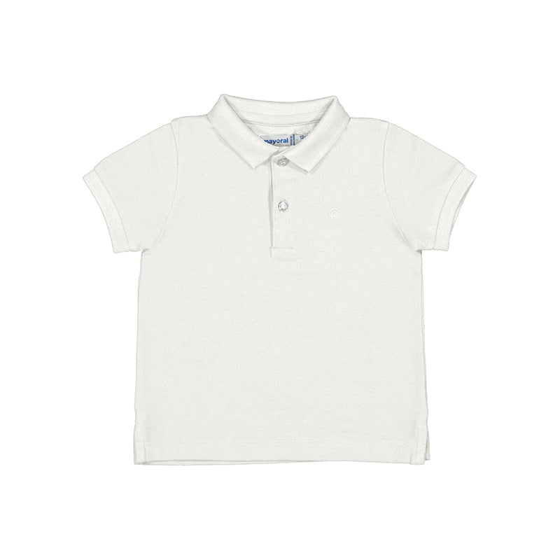 Mayoral Baby Basic Short Sleeve Polo _White 102-45