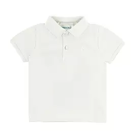 Mayoral Baby Basic Short Sleeve Polo _White 102-82