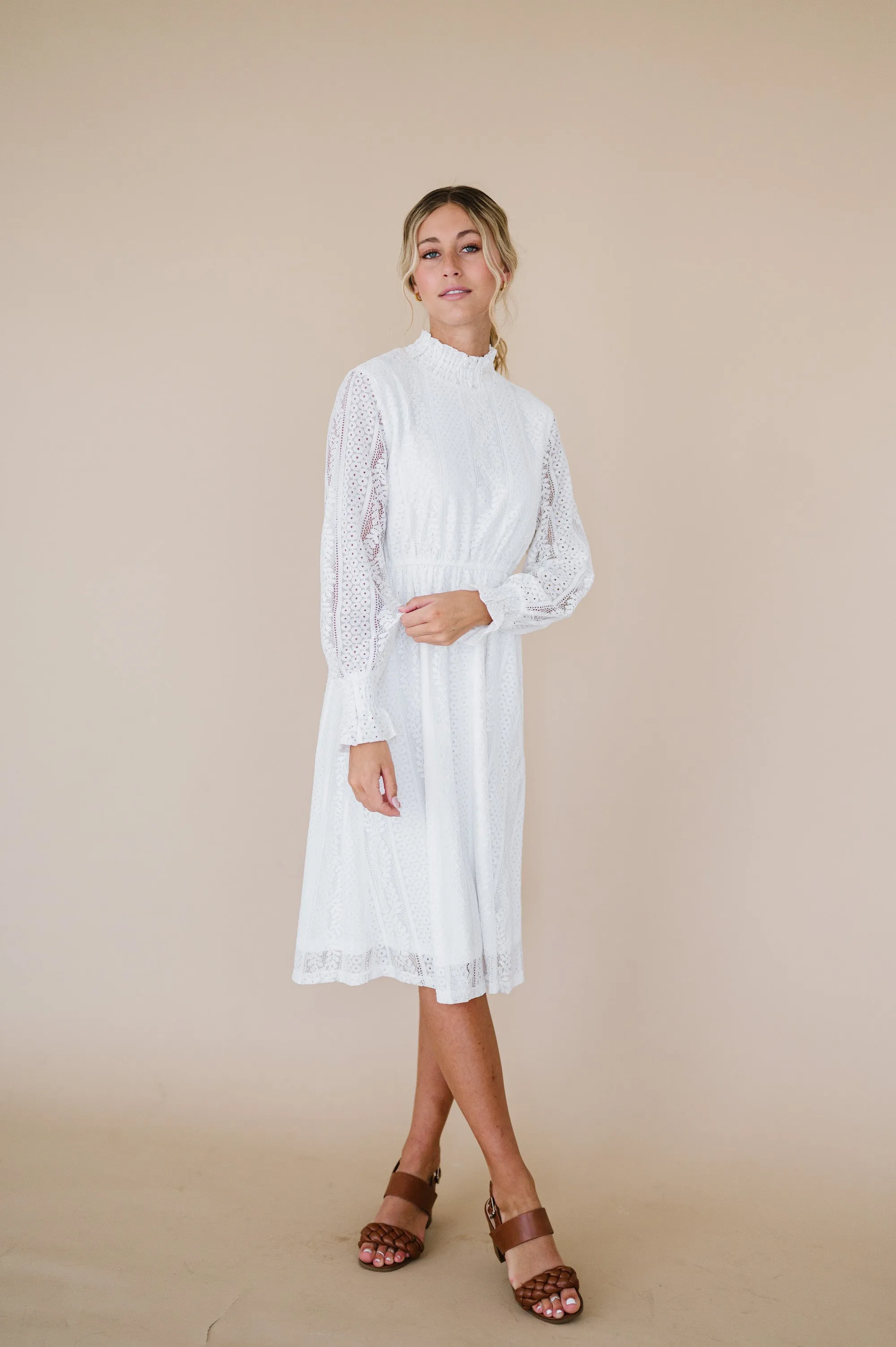 Megan Dress in White