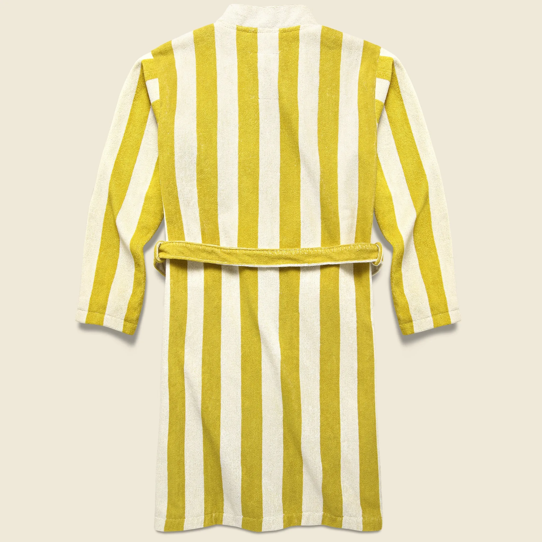 Mustard Terry Robe - Yellow/Cream Stripe