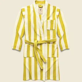 Mustard Terry Robe - Yellow/Cream Stripe