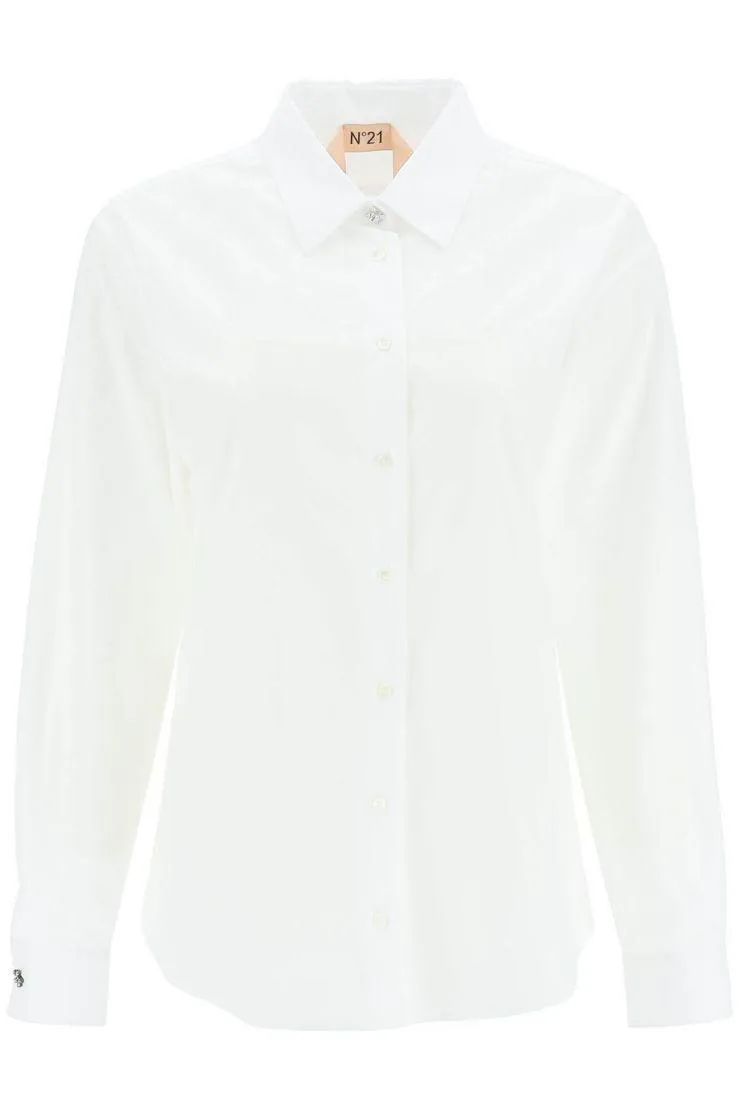 N21 numero ventuno  |Long Sleeves Plain Cotton Office Style Elegant Style