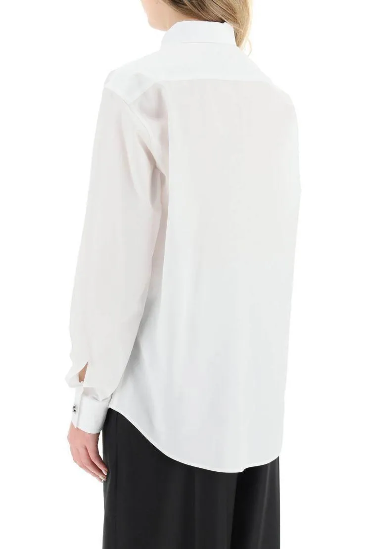 N21 numero ventuno  |Long Sleeves Plain Cotton Office Style Elegant Style