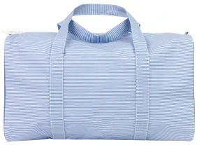 Navy Mini Stripe Duffle Bag