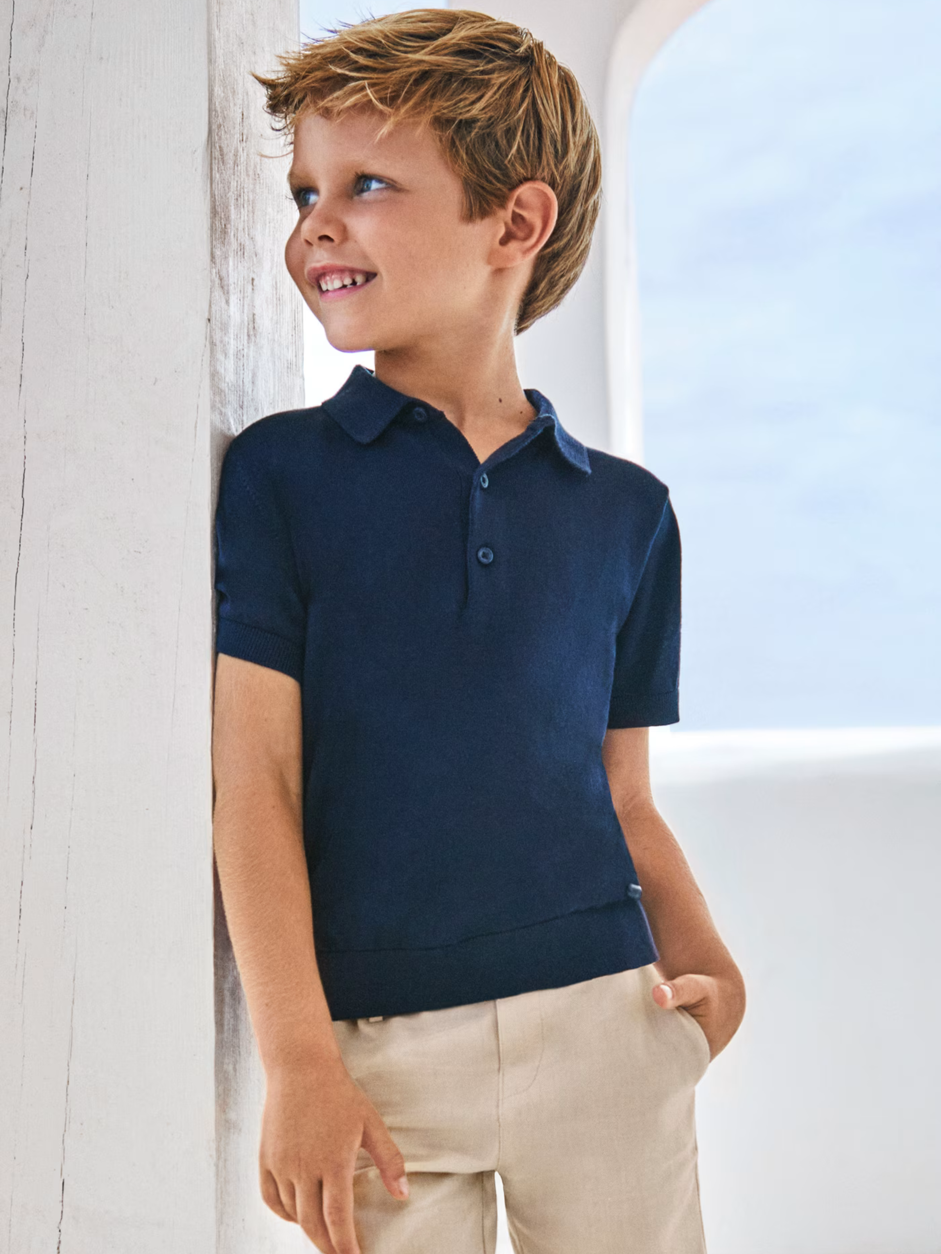 Navy Short Sleeve Polo