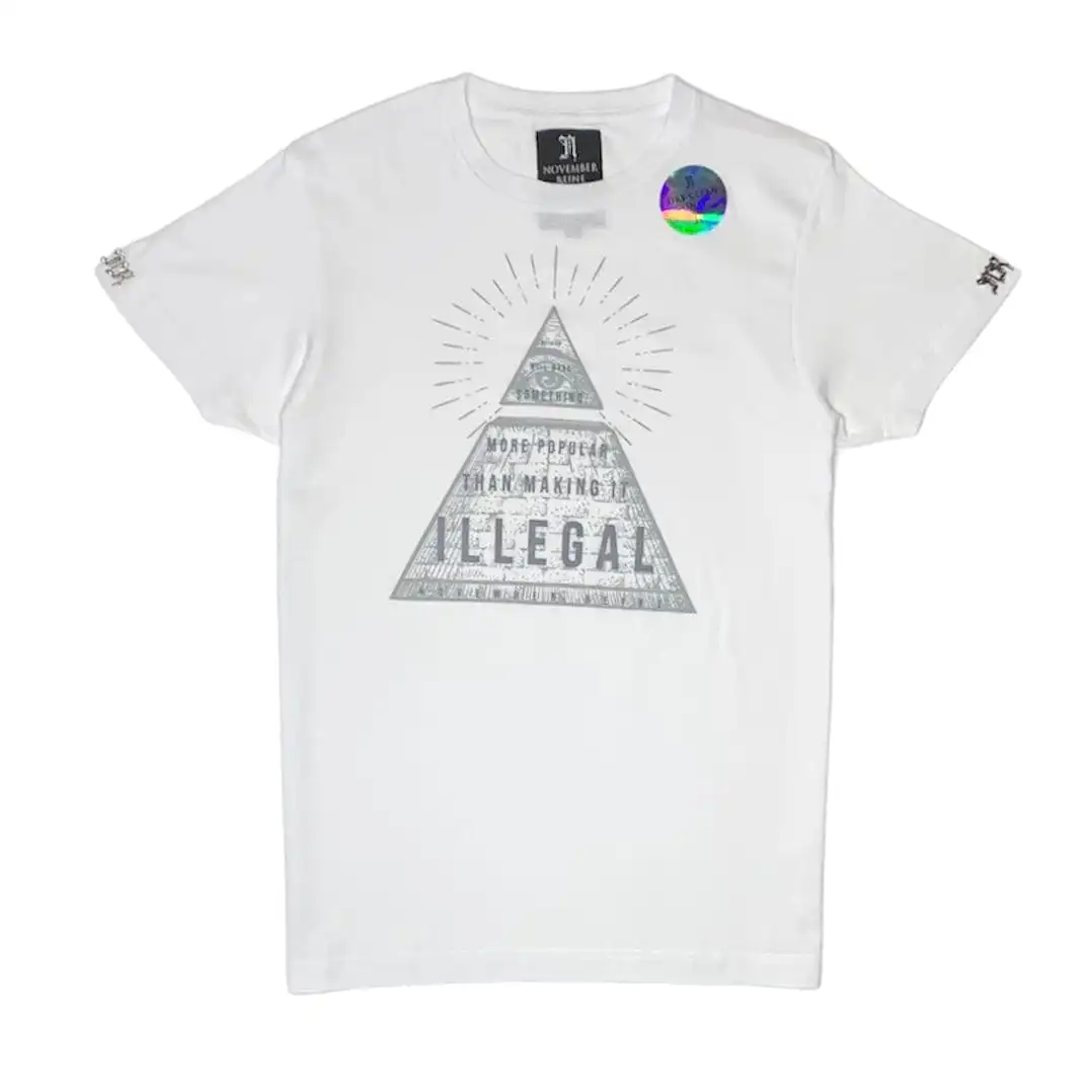 November Reine Nothing More Popular Than Making It Illegal Tee (White)