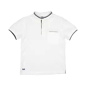 Nukutavake Short Sleeve Manderin Polo _White 6101-35