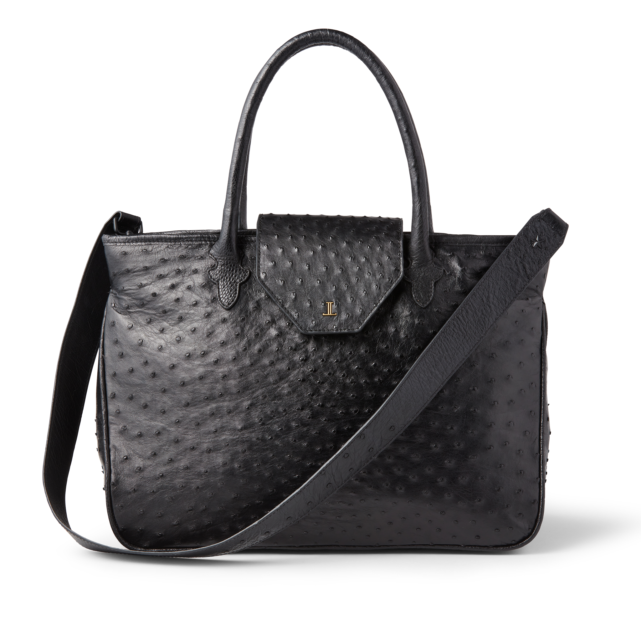 Ostrich Travel Tote :: Black