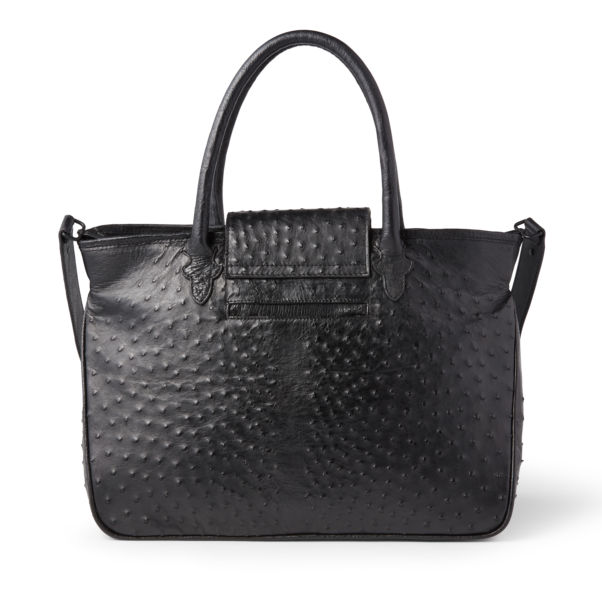 Ostrich Travel Tote :: Black