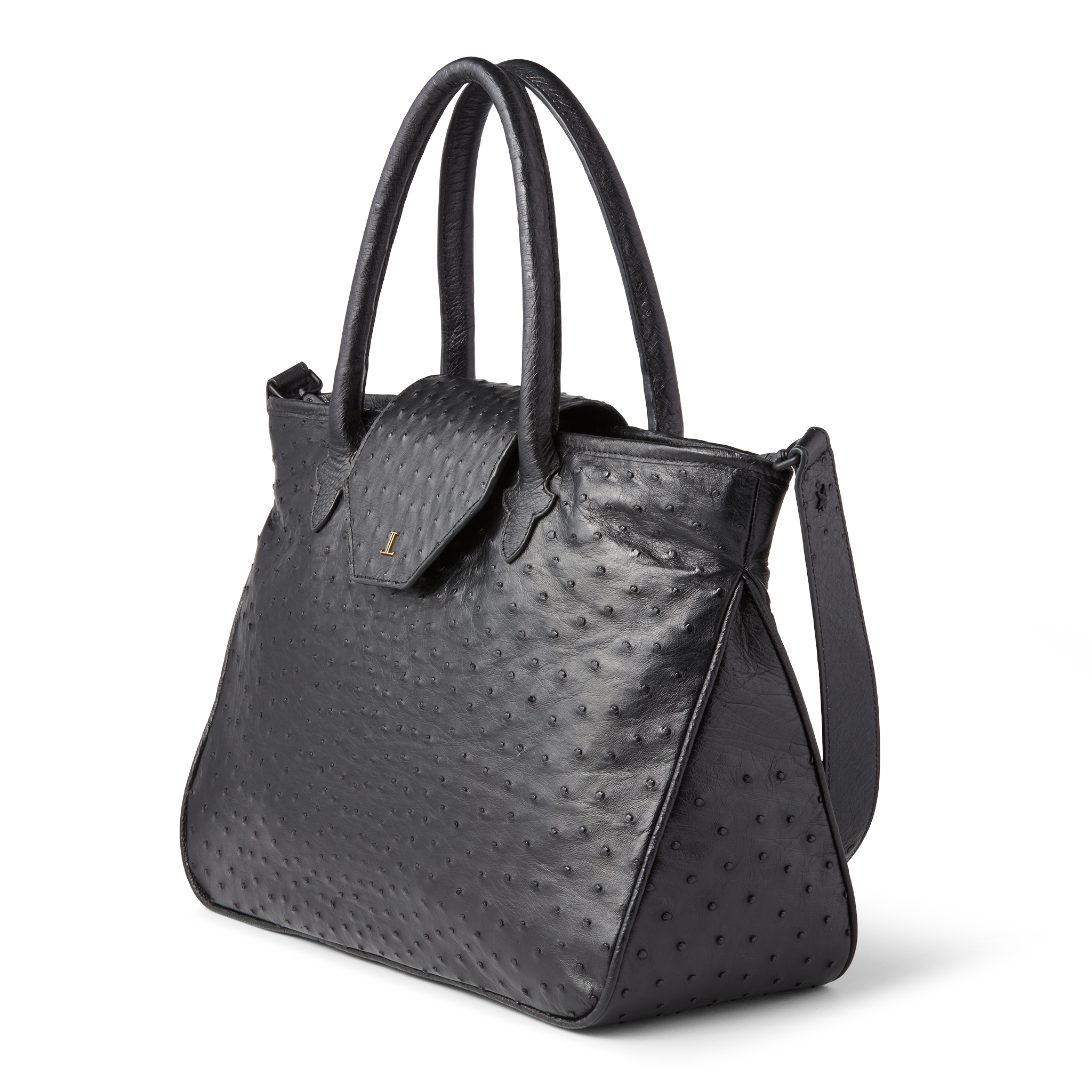 Ostrich Travel Tote :: Black