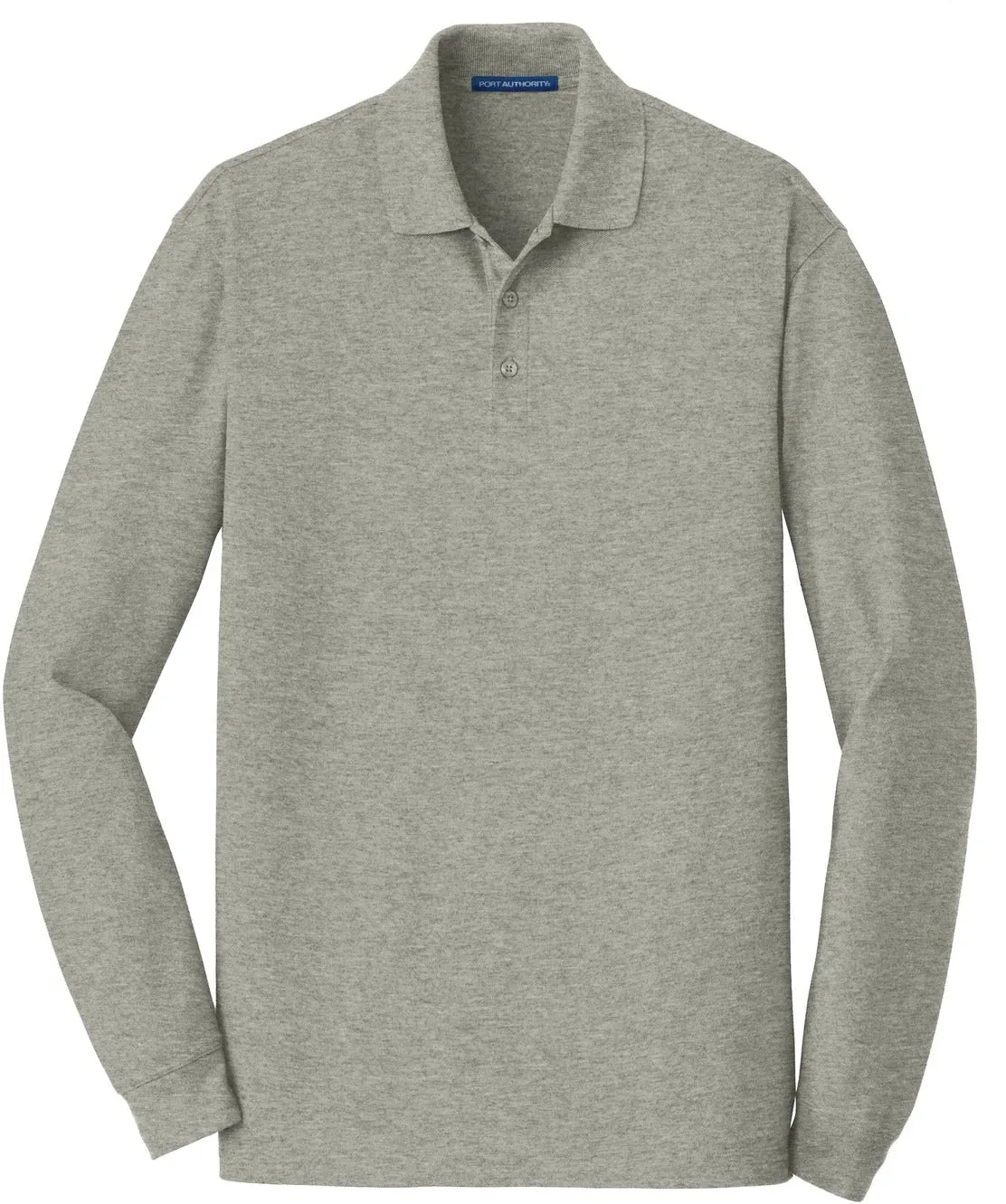 OUTLET-Port AuthorityEZCotton Long Sleeve Polo