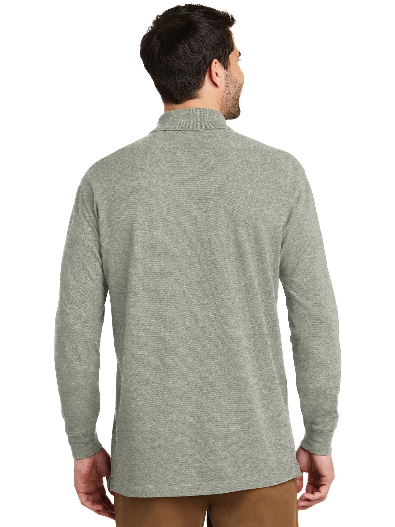 OUTLET-Port AuthorityEZCotton Long Sleeve Polo