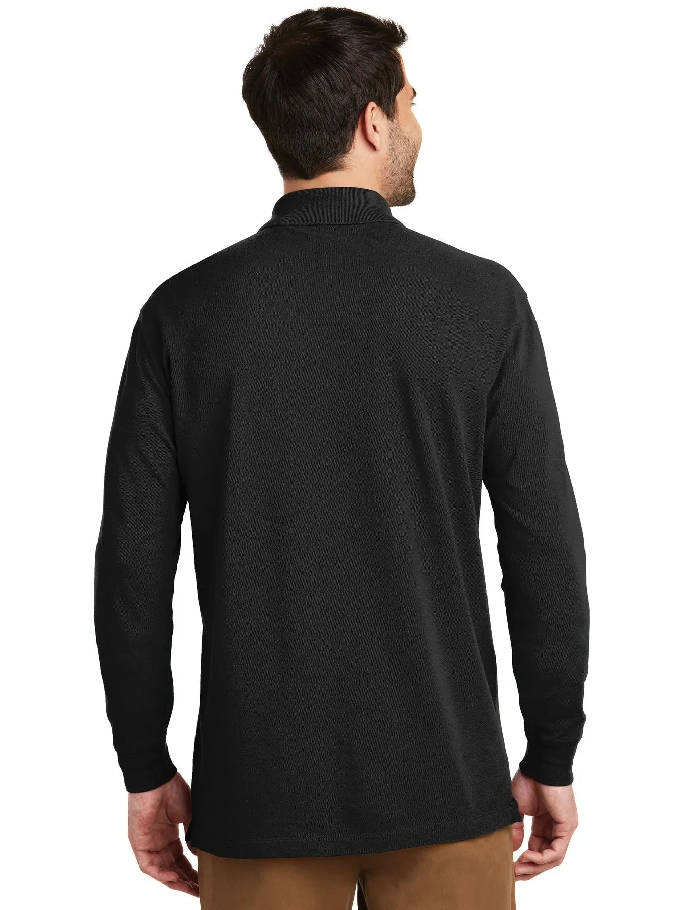 OUTLET-Port AuthorityEZCotton Long Sleeve Polo