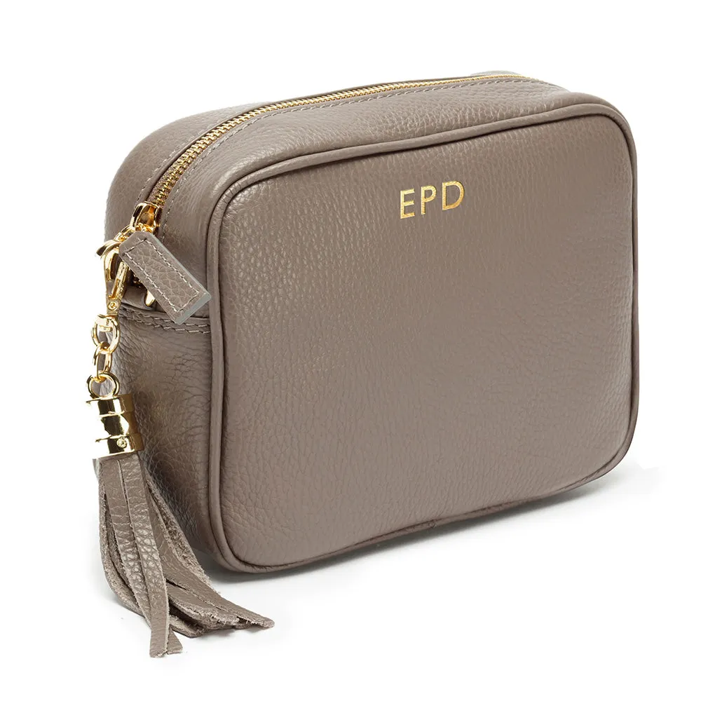 Personalised Elie Beaumont Grey Bag with Baroque Strap