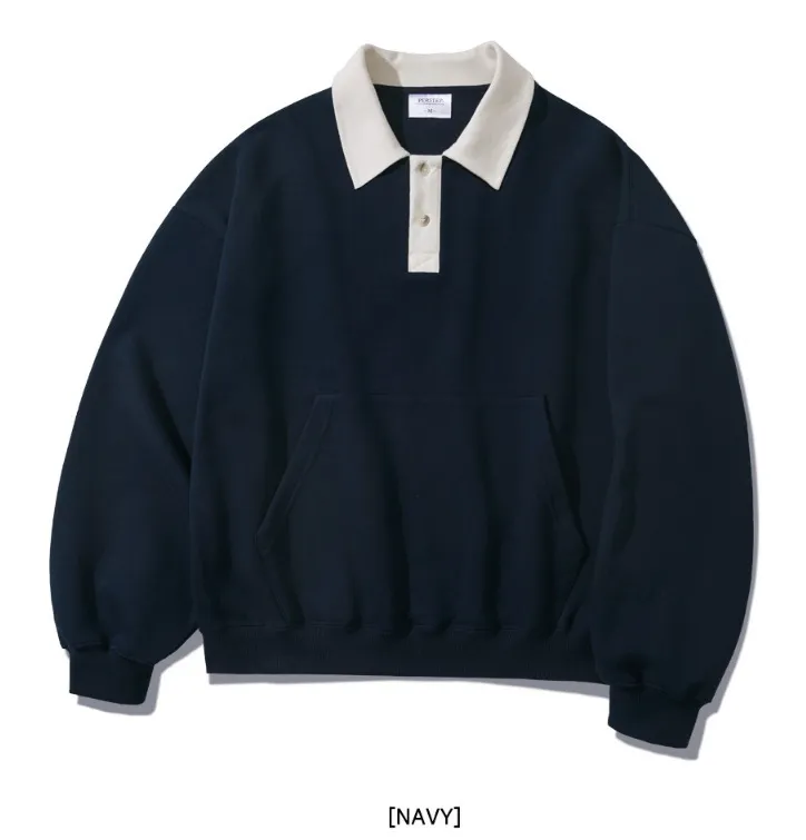 perstep  |[PERSTEP]★NOMAD TWO TONE COLLAR SWEATSHIRTS